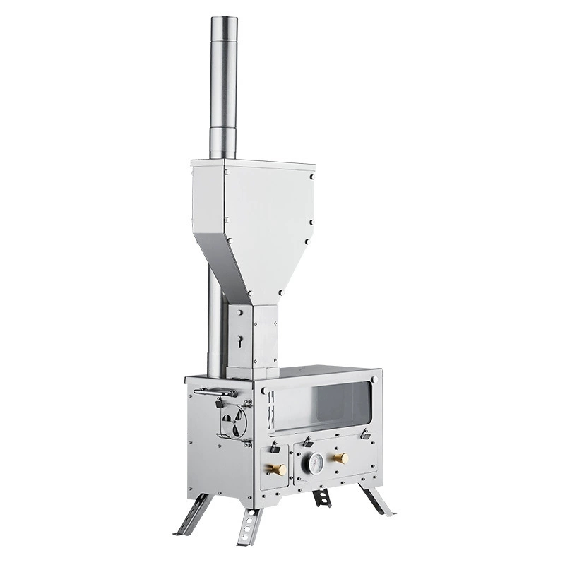 Van Camping Cooking - Portable Pellet Stove with Oven for