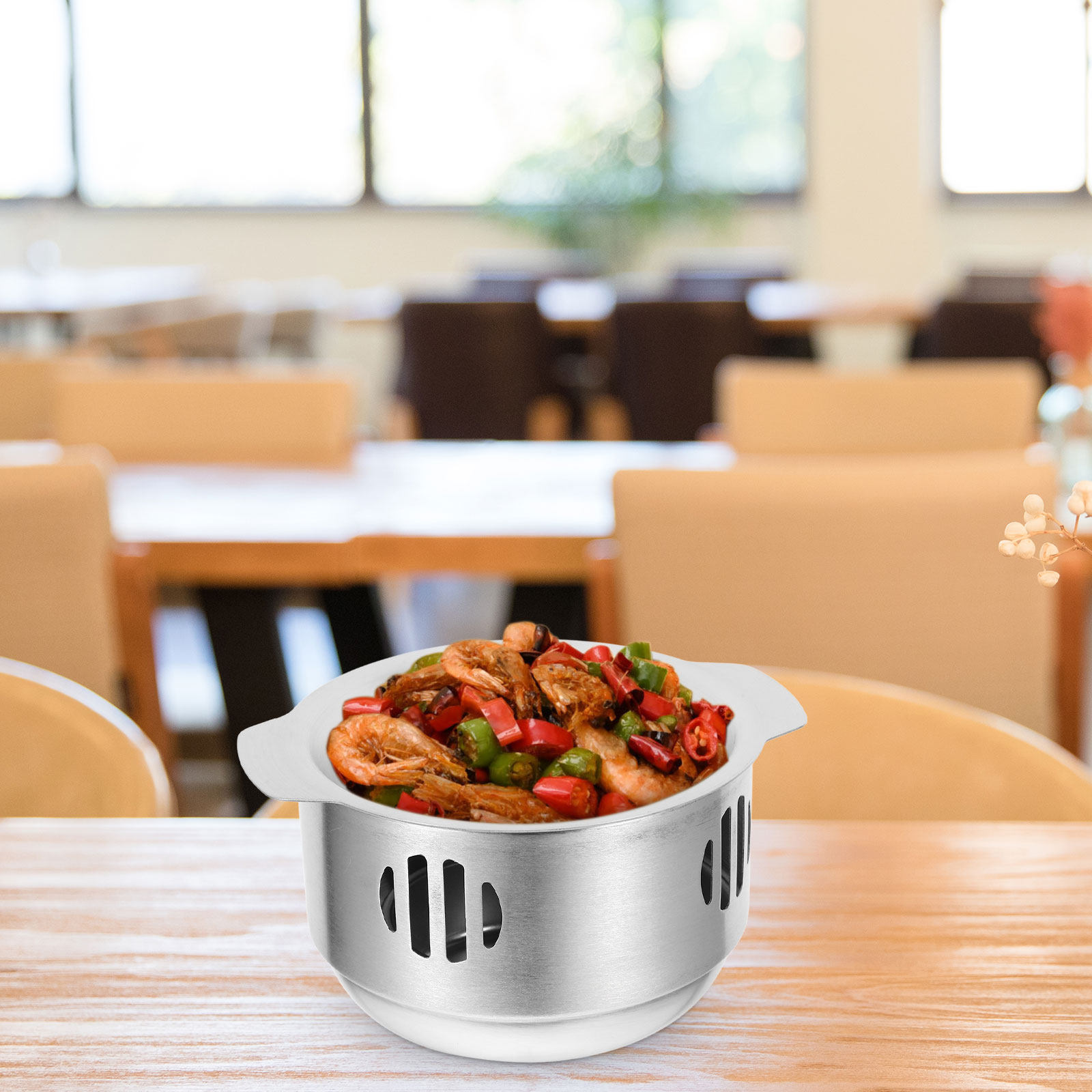 Camping Cooking Noodles - 1Set Stainless Steel Cooking Pot with
