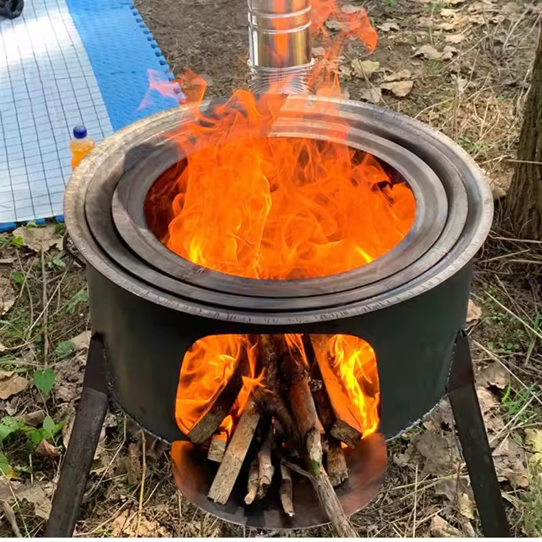 Camping Cooking Hot Plate - 63cm Portable Detachable Outdoor Cooking Stove