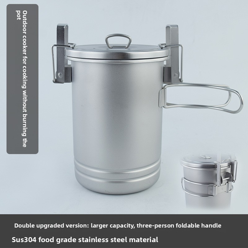 Camping Cooking Pot - Multi Functional Camping Rice Cook Pot
