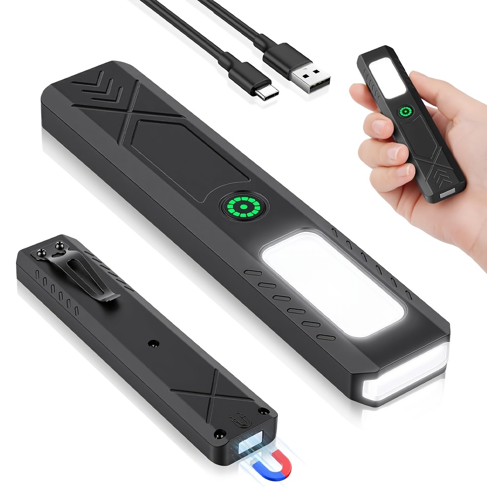 Camping Cooking Fish - Rechargeable LED Handheld Flashlight 600LM Powerful