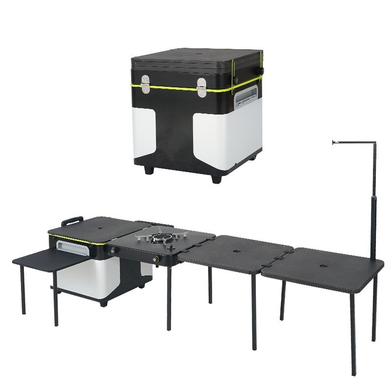 Camping Cooking Multi Tool - Outdoor Cooking Folding Storage Box Self-driving