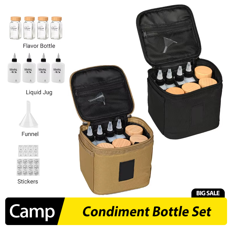 Camping Cooking Oil - Outdoor Camping Seasoning Bottle Set Picnic