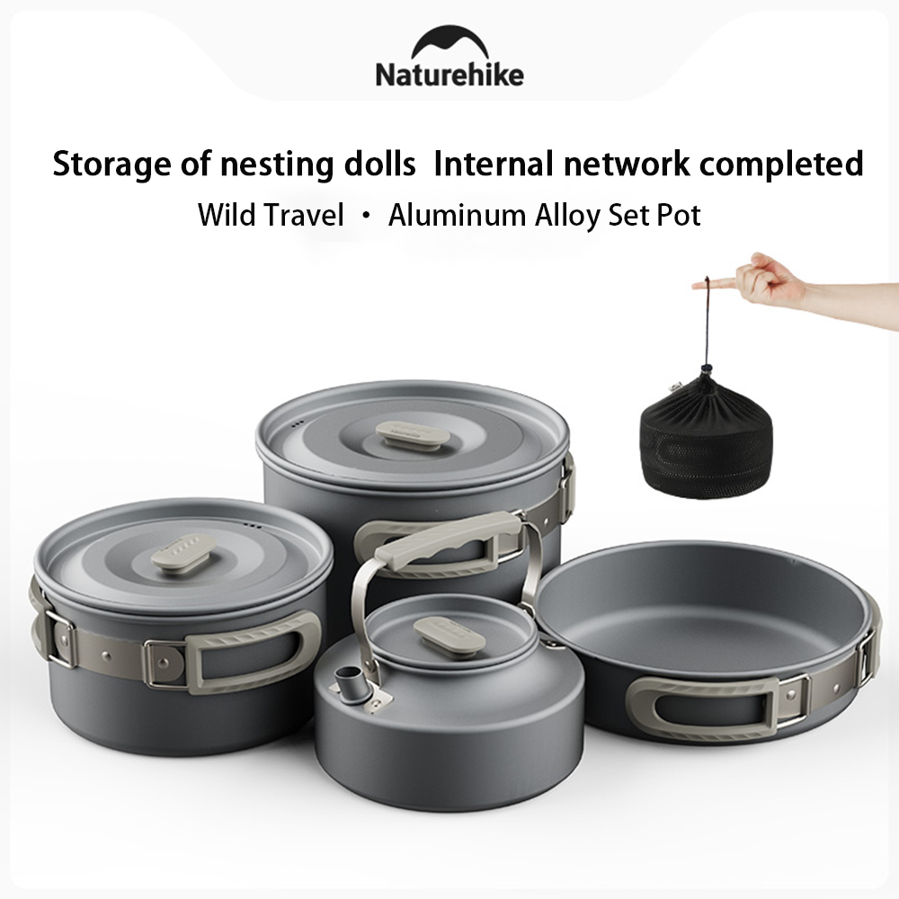 Camping Cooking Pot - Naturehike Outdoor Pot Set,Camping Cooking Equipment,Portable