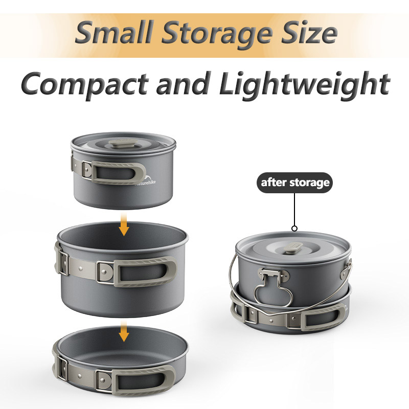 Naturehike Camping Cookware Ki - огляд і ціна Camping Cooking Set Jetboil