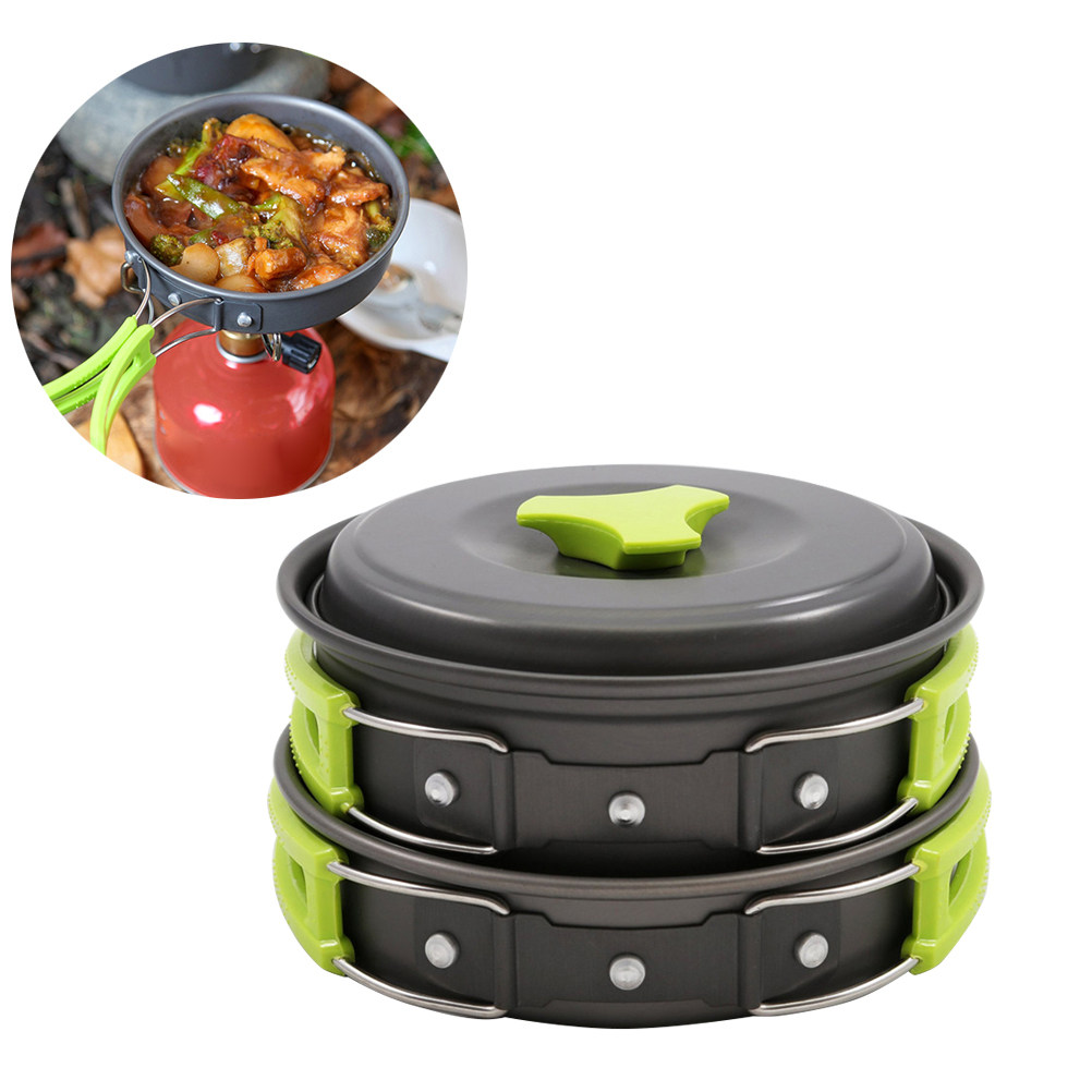10Pcs Lightweight Camping Cook - огляд і ціна Camping Lightweight Cooking Pot
