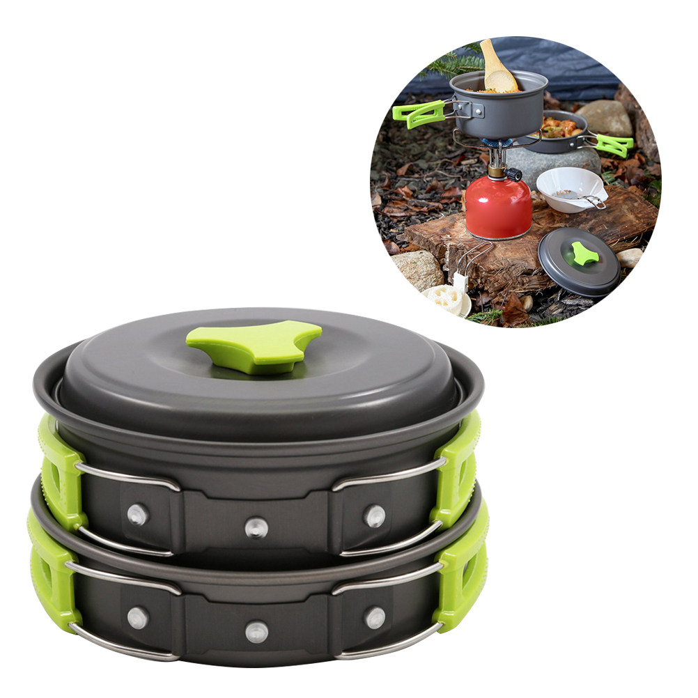 10Pcs Lightweight Camping Cook - огляд і ціна Camping Lightweight Cooking Pot