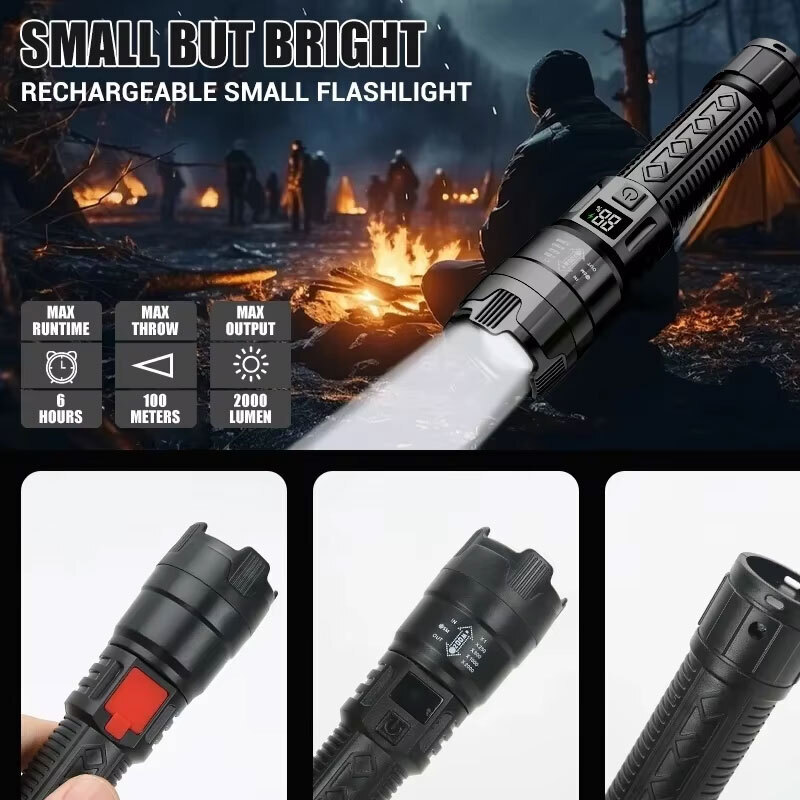 High Strong Power Led Flashlig - огляд і ціна Camping Cooking Fish
