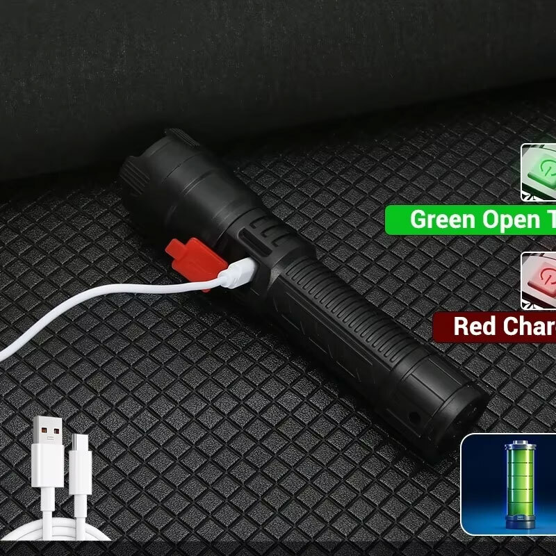 High Strong Power Led Flashlig - огляд і ціна Camping Cooking Fish