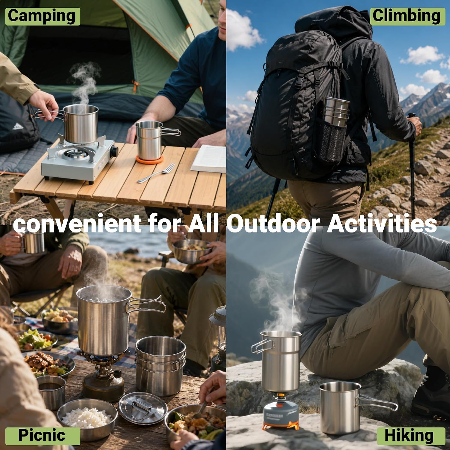 Foldable Camping Cups Mugs Cam - огляд і ціна Camping Cooking Accessories