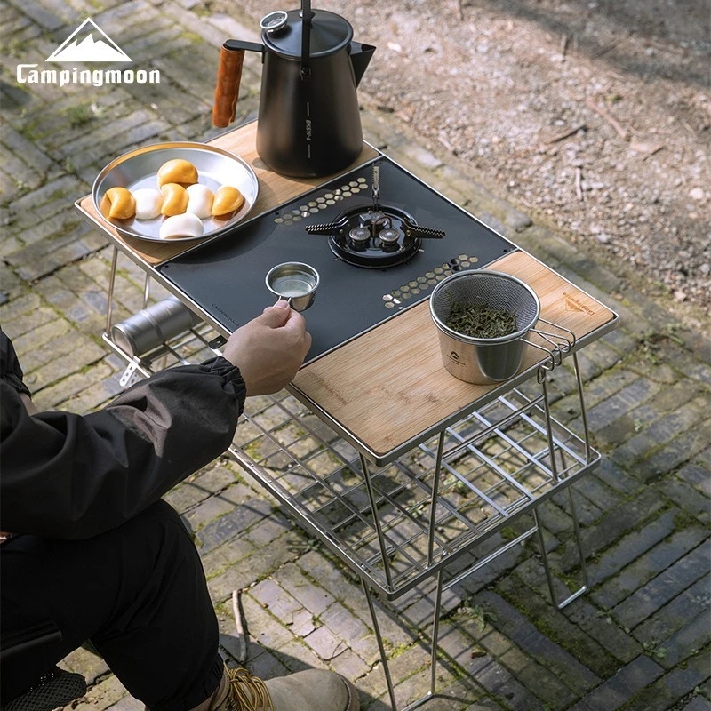 TRIMIX Portable Camping IGT Ko - огляд і ціна Camping Cooking Table With Windshield