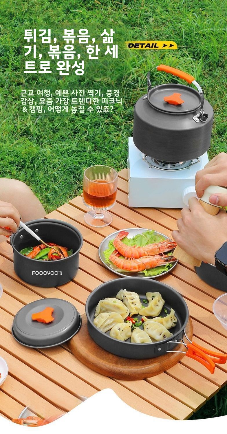 Outdoor Camping Cookware Set P - огляд і ціна Camping Lightweight Cooking Pot