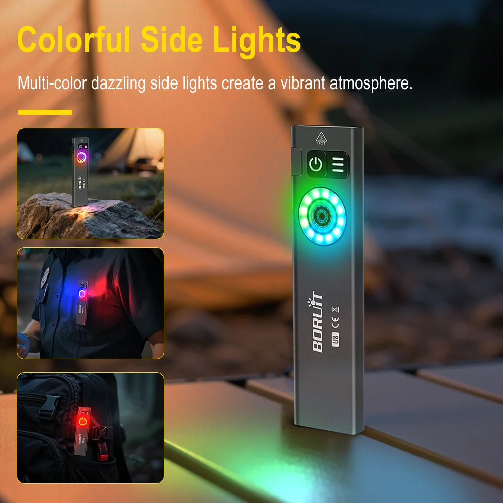 BORUiT U8 650LM EDC LED Flashl - огляд і ціна Camping Cooking Fish