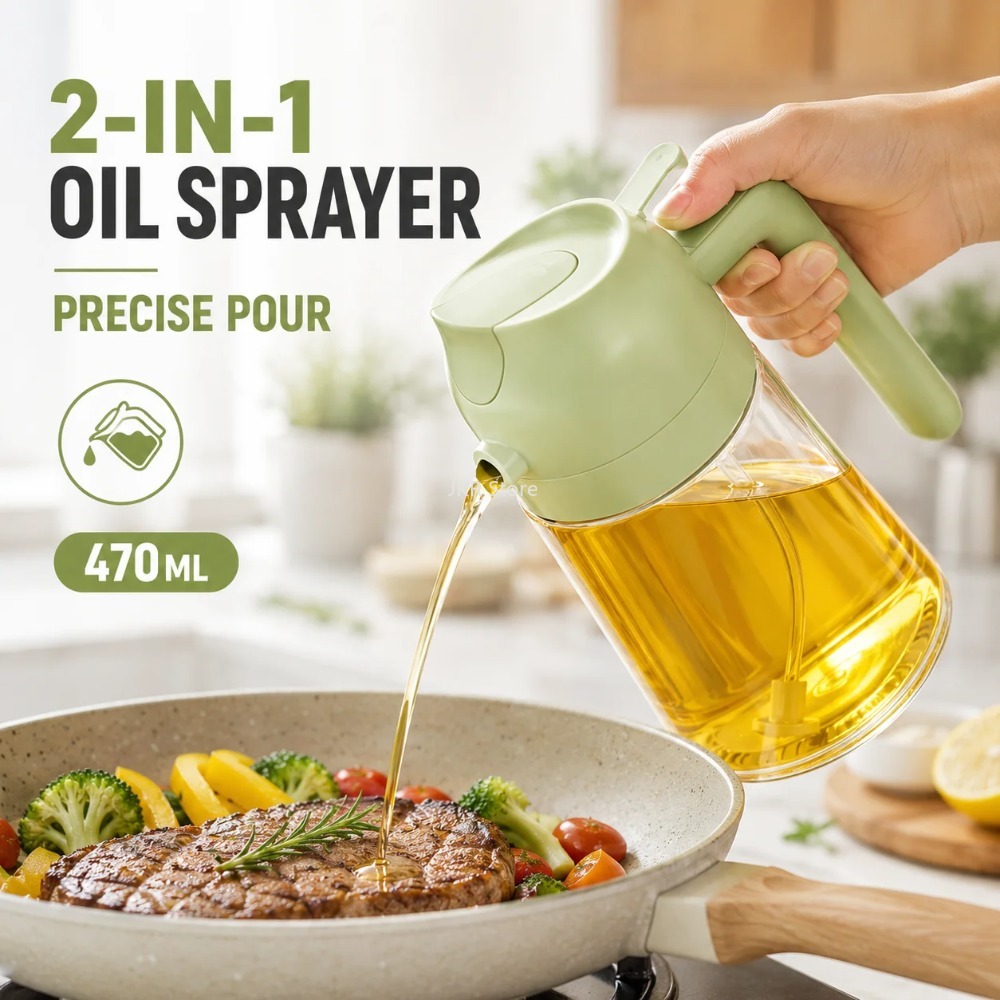 2 in 1 Olive Oil Sprayer Dispe - огляд і ціна Camping Cooking Oil