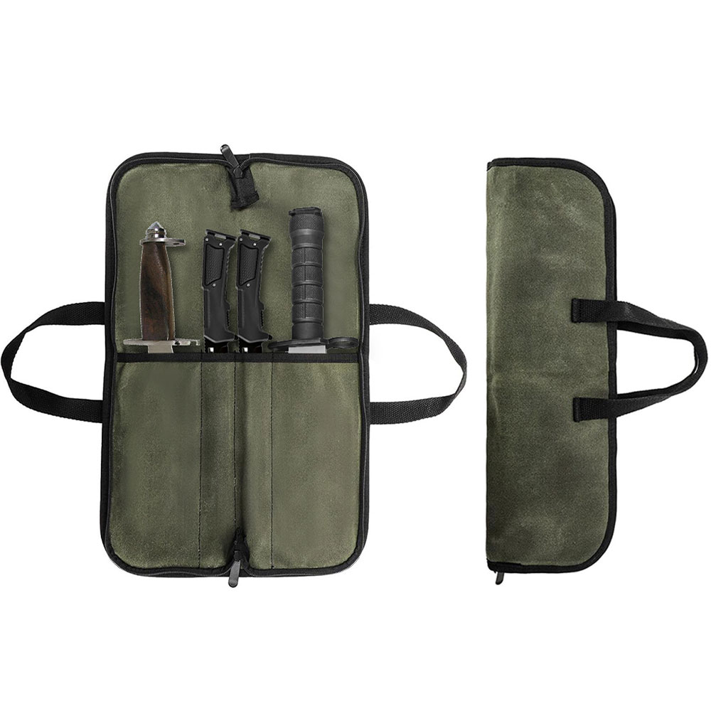 Waxed Canvas Knife Roll Bag Mu - огляд і ціна Camping Cooking Multi Tool