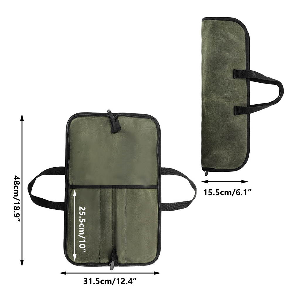 Waxed Canvas Knife Roll Bag Mu - огляд і ціна Camping Cooking Multi Tool