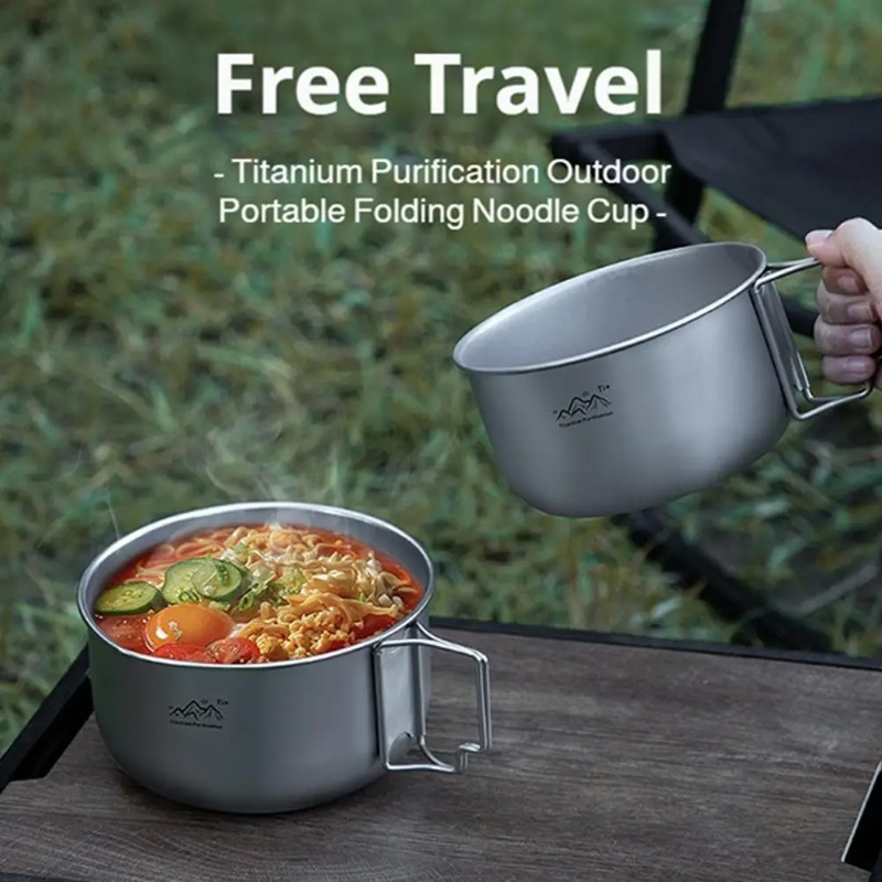Ultralight Titanium Camping Po - огляд і ціна Camping Cooking Noodles