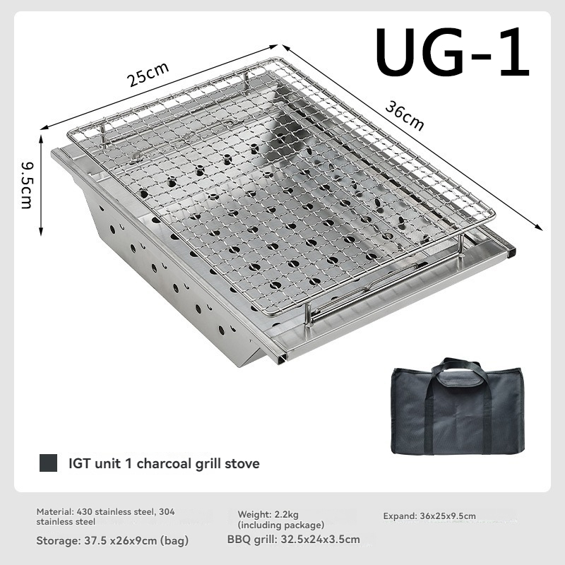 CAMPINGMOON UG-1 IGT Carbon Gr - огляд і ціна Camping Cooking Table With Windshield