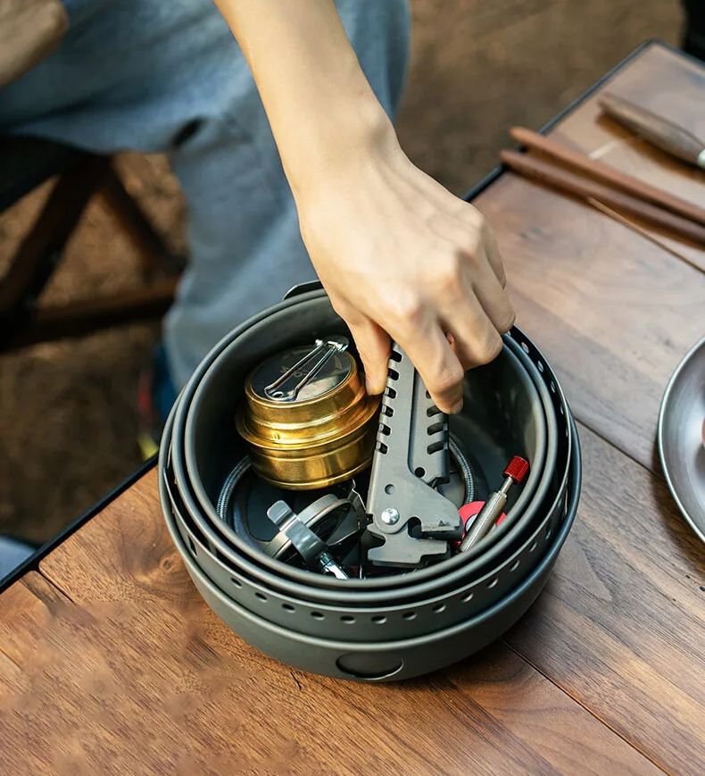 Camping Gas Stove Alcohol Stov - огляд і ціна Camping Cooking Accessories Set