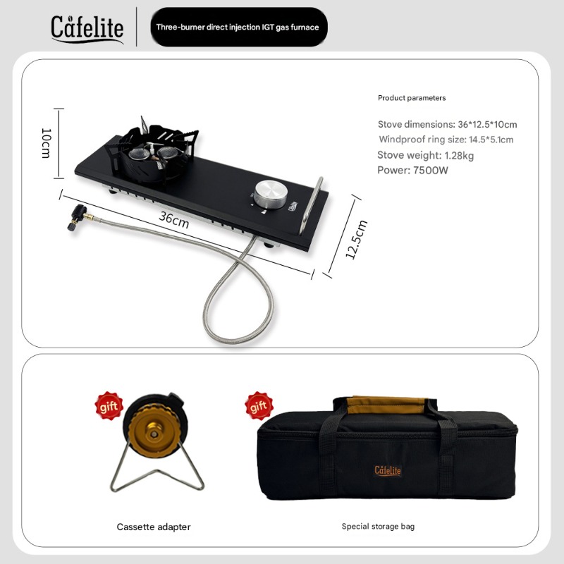 Mini Split Gas Stove Half Unit - огляд і ціна Camping Cooking Table With Windshield