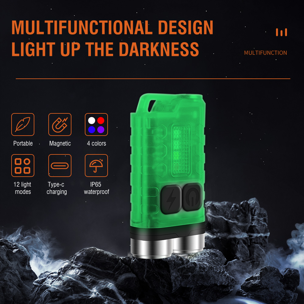 V3 EDC Flashlight Mini Keychai - огляд і ціна Camping Cooking Fish