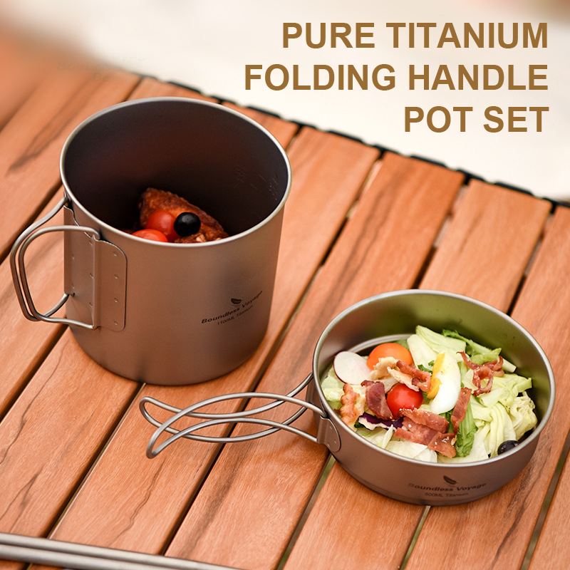 Pure Titanium Folding Handle P - огляд і ціна Camping Lightweight Cooking Pot