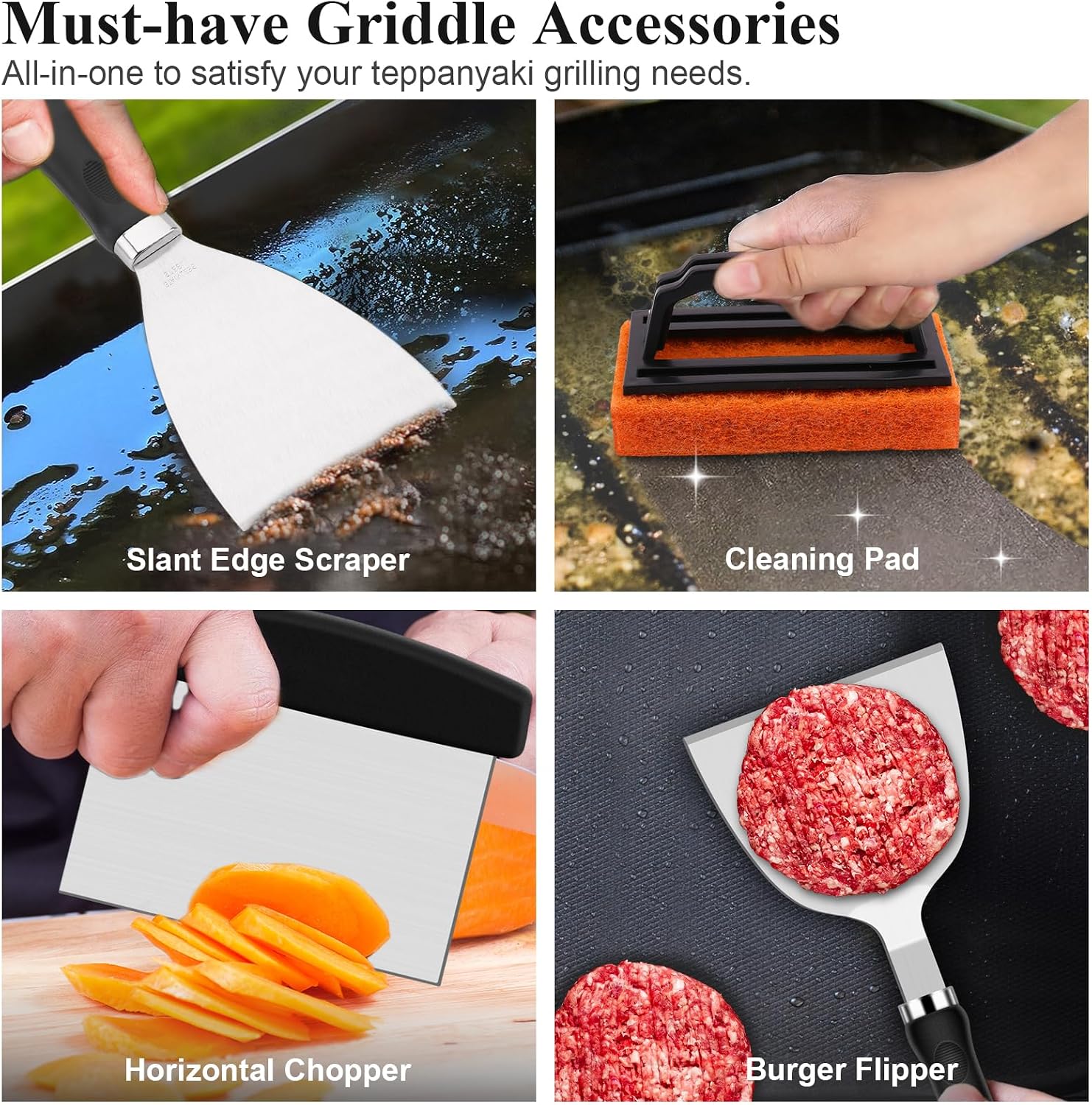 27Pcs Flat Top Griddle Accesso - огляд і ціна Camping Cooking Accessories