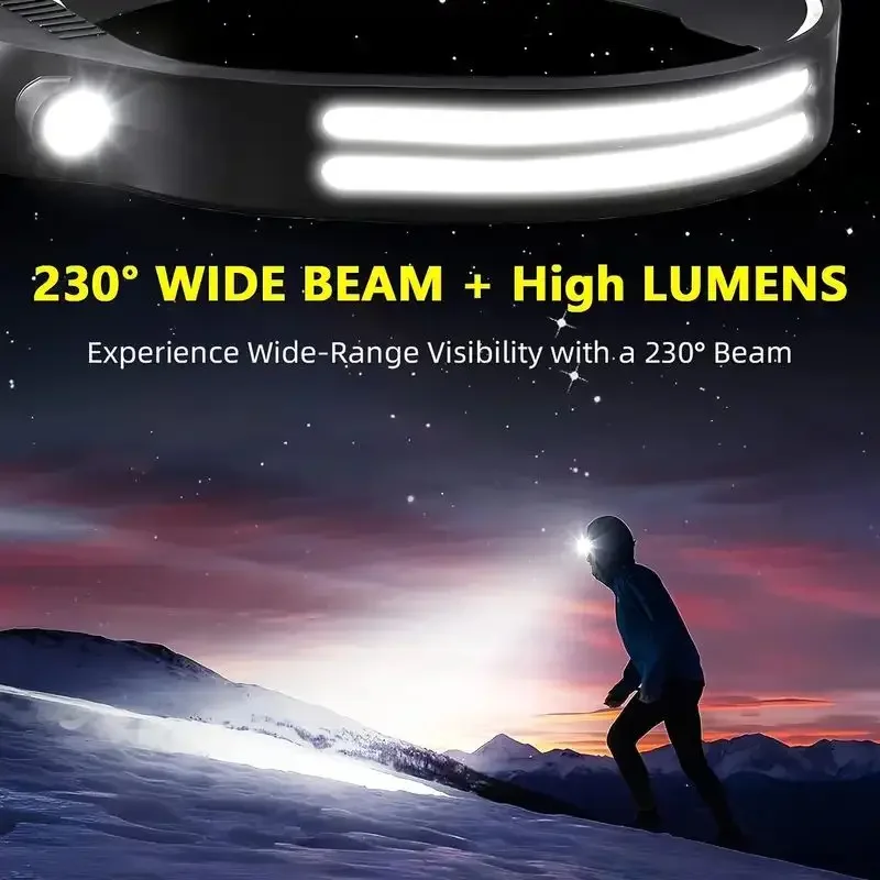 LED Sensor Headlamp Built-in B - огляд і ціна Camping Cooking Fish