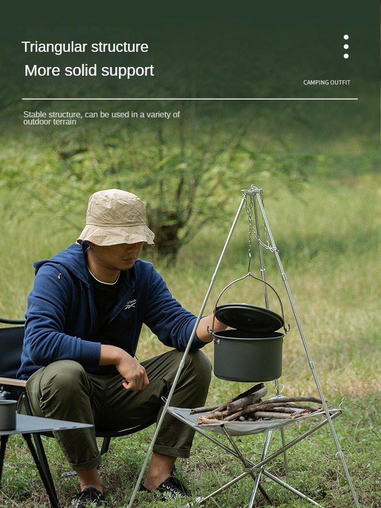 Camping Bonfire Tripod Portabl - огляд і ціна Camping Cooking Multi Tool