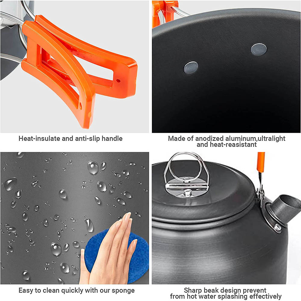 1pcs/1set Camping Cookware Kit - огляд і ціна Camping Cooking Full Set