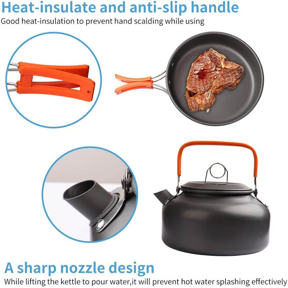 1pcs/1set Camping Cookware Kit - огляд і ціна Camping Cooking Full Set