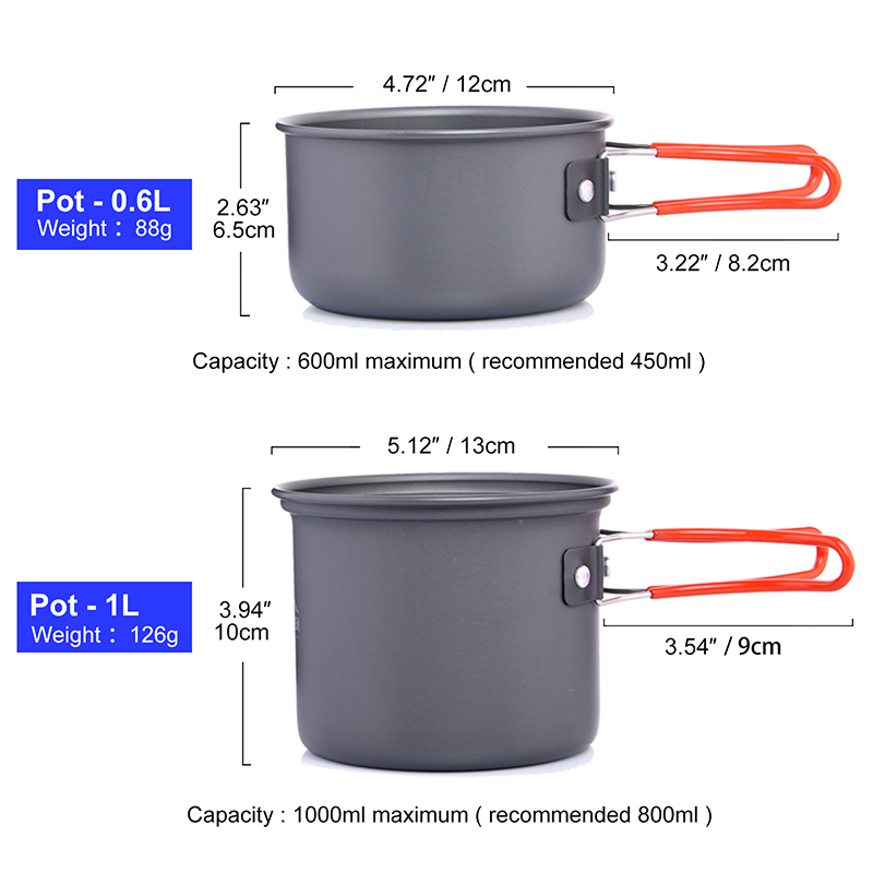 Widesea Camping Cookware Set O - огляд і ціна Camping Cooking Full Set