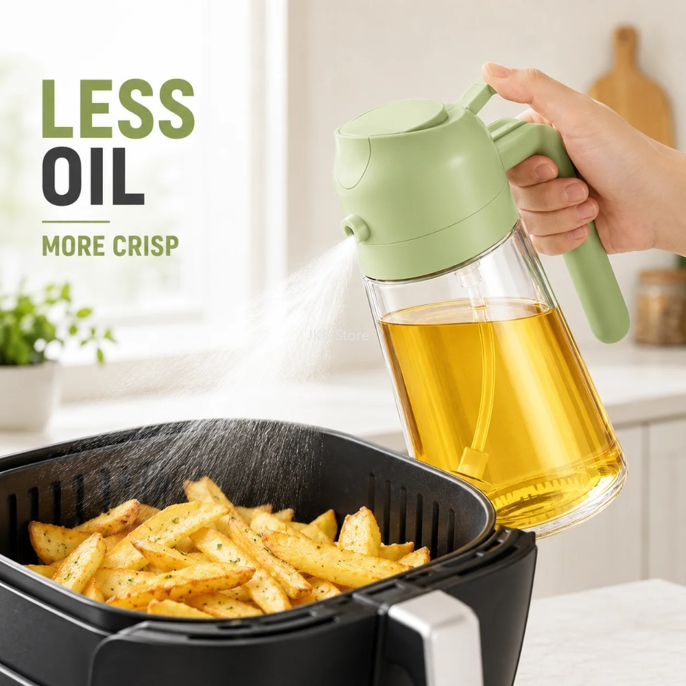 2 in 1 Olive Oil Sprayer Dispe - огляд і ціна Camping Cooking Oil