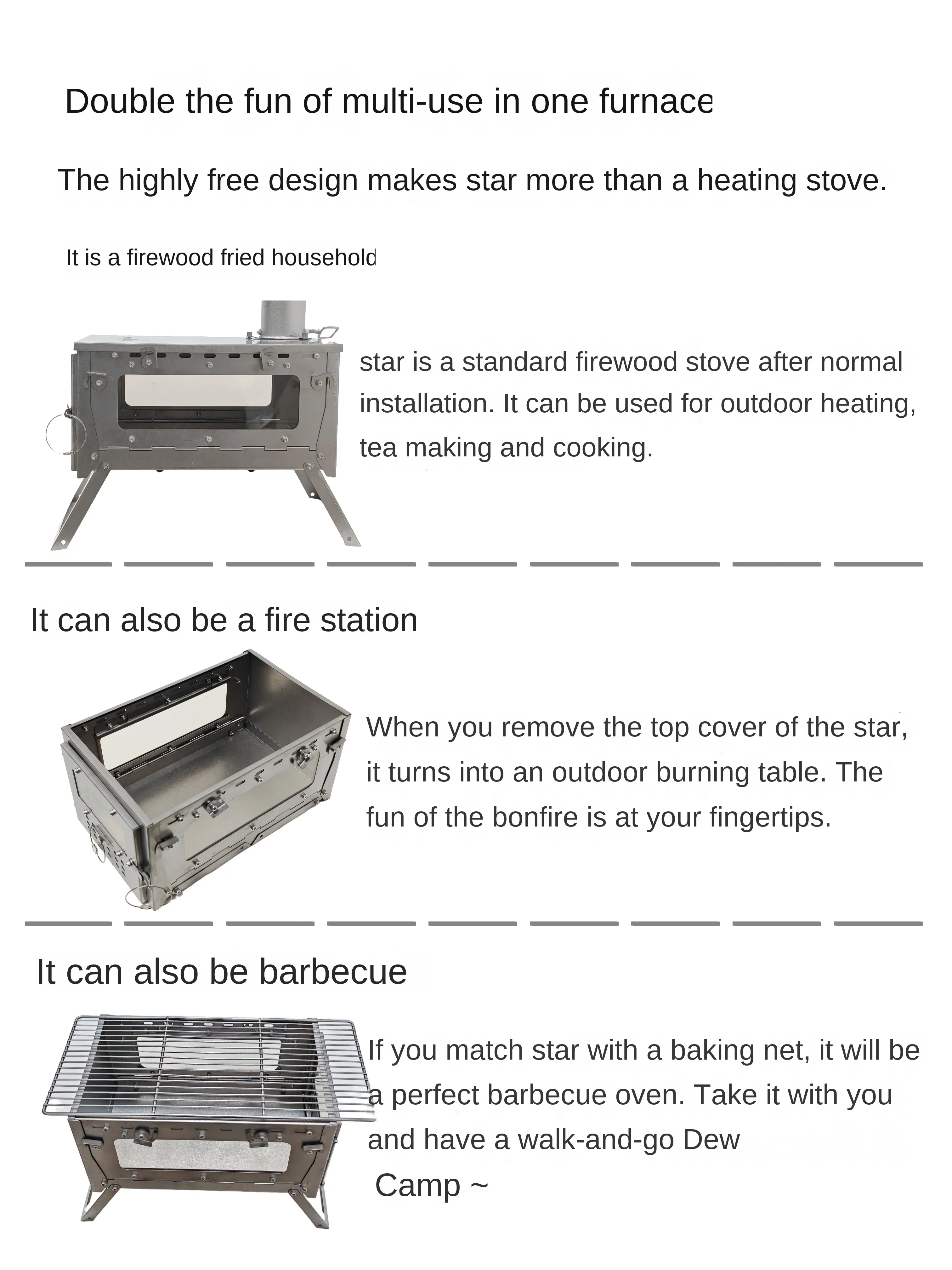 WT Star Ti Titanium Alloy Fold - огляд і ціна Camping Cooking Hob