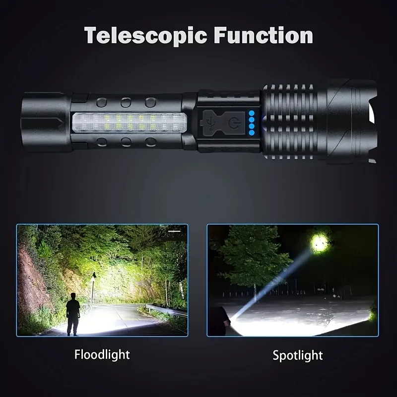 Powerful XHP50 LED Flashlight  - огляд і ціна Camping Cooking Fish