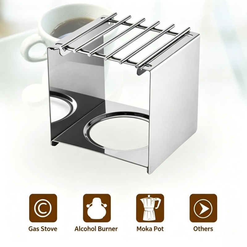 Stainless Steel Square Coffee  - огляд і ціна Camping Cooking Accessories
