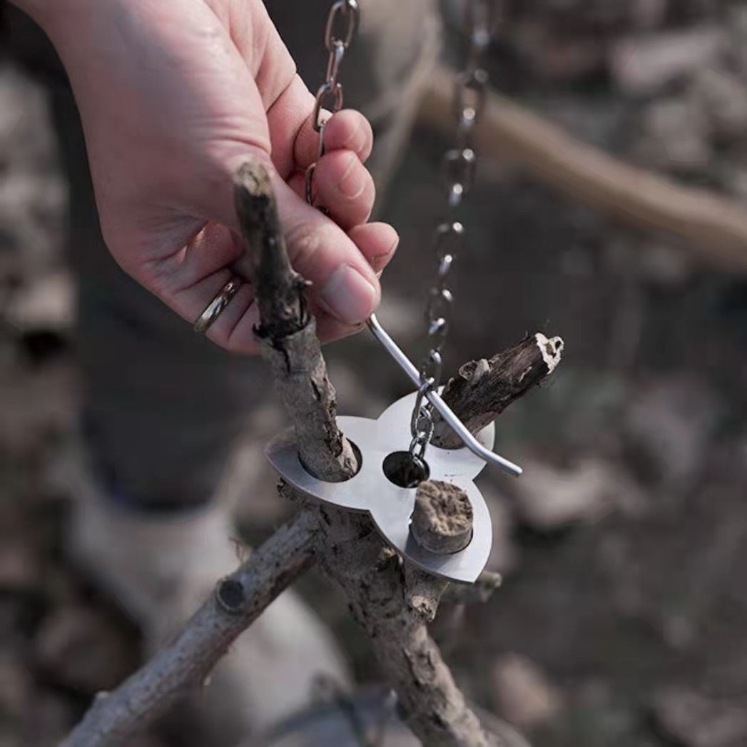 Stainless Steel Camping Tripod - огляд і ціна Camping Cooking Multi Tool