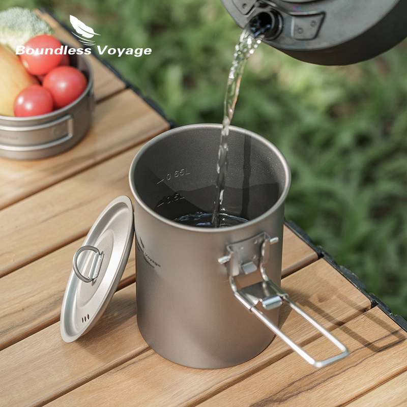 Boundless Voyage 900ml Titaniu - огляд і ціна Camping Lightweight Cooking Pot