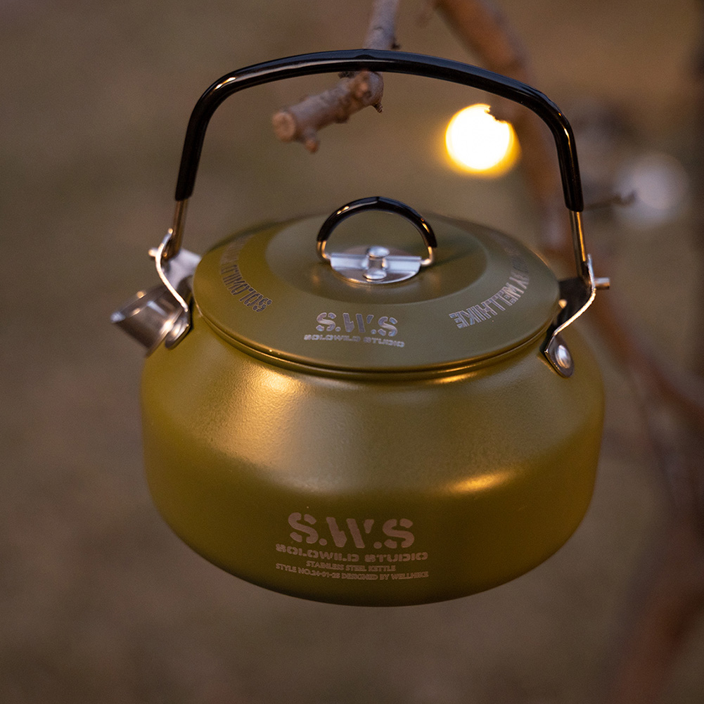 0.8L Outdoor Camping Kettle wi - огляд і ціна Camping Cooking Oil