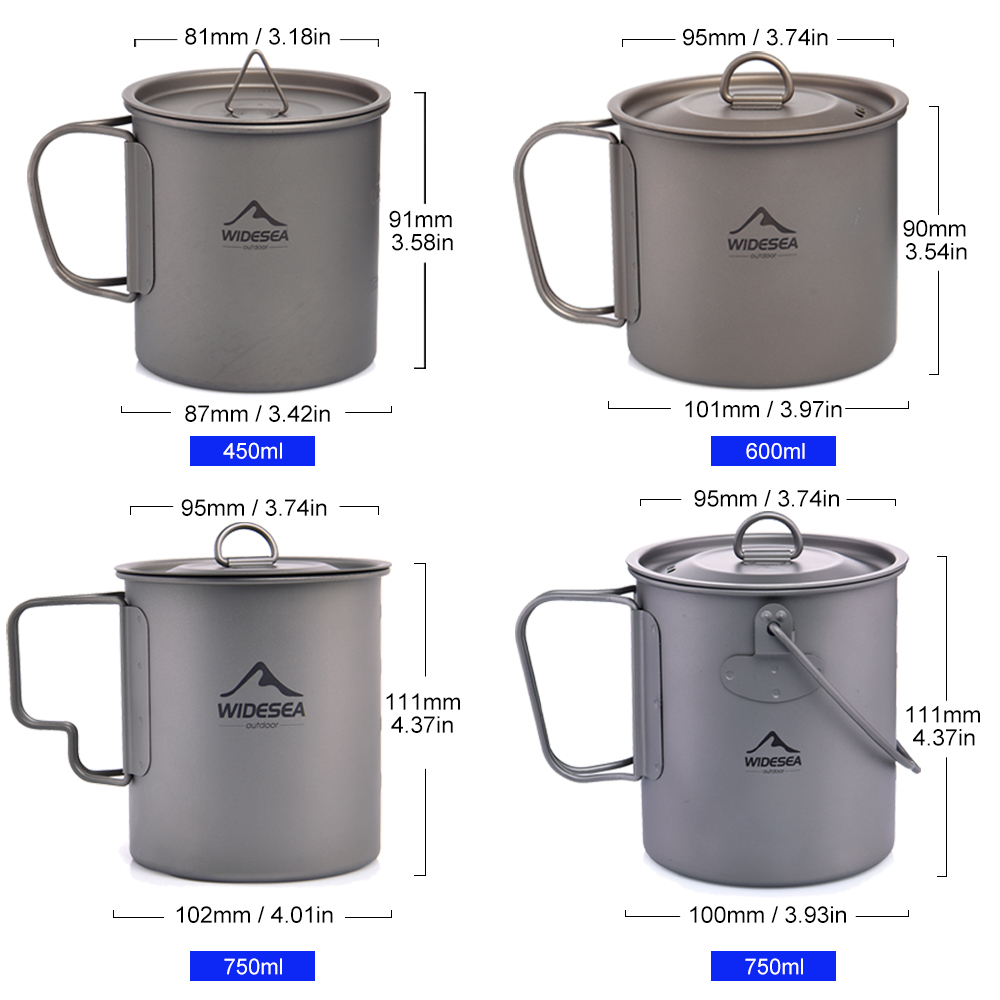 Widesea Camping Mug Titanium C - огляд і ціна Camping Cooking Set Jetboil