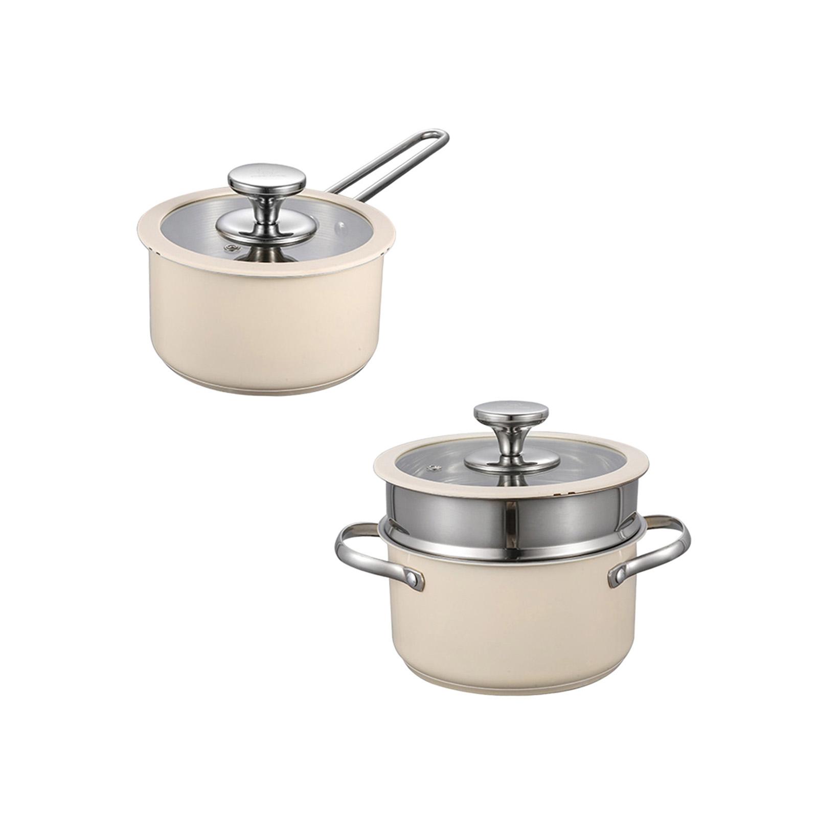 Milk Pan Small Saucepan Thicke - огляд і ціна Camping Cooking Noodles