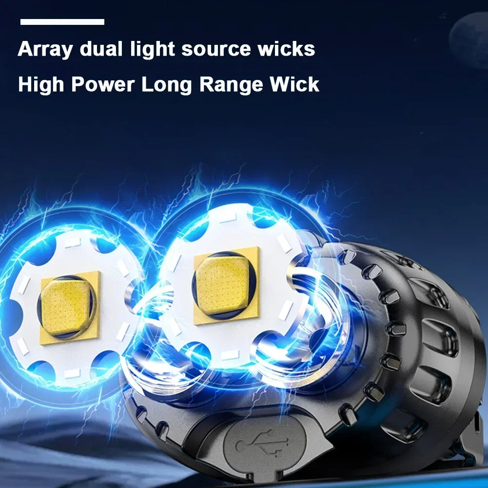 Powerful LED Headlamp IPX4 Wat - огляд і ціна Camping Cooking Fish