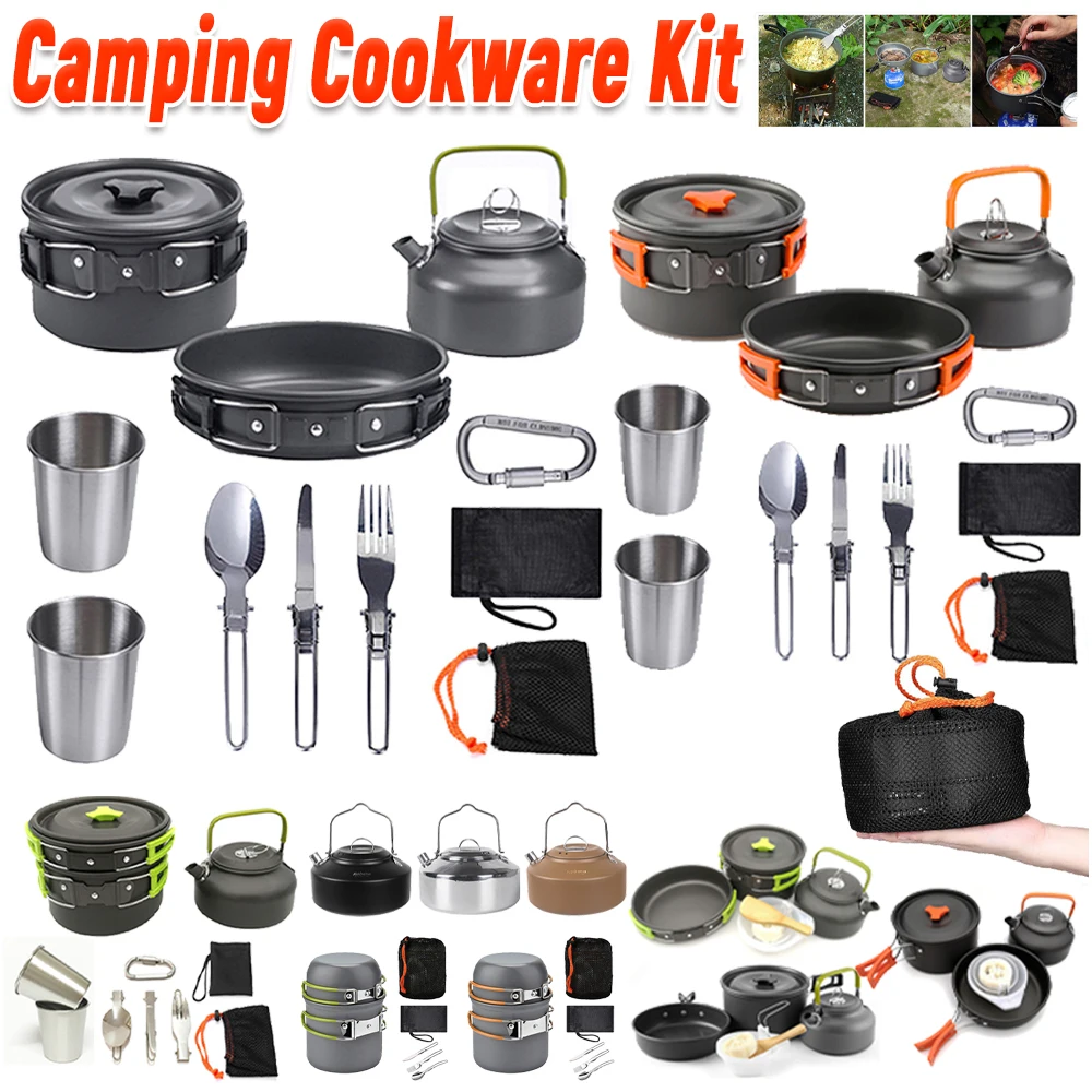 Camping Cookware Kit Kettle Po - огляд і ціна Camping Lightweight Cooking Pot