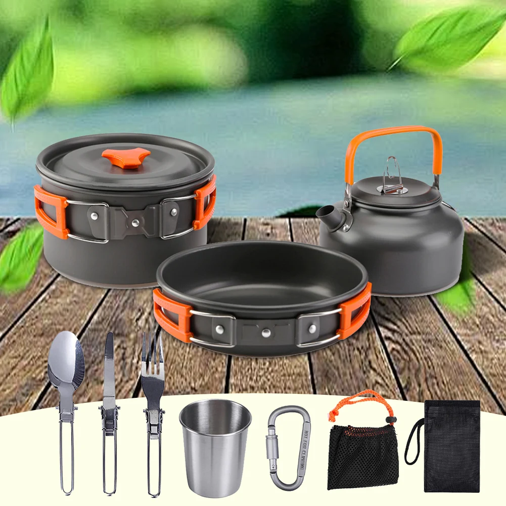 Camping Cookware Kit Kettle Po - огляд і ціна Camping Lightweight Cooking Pot