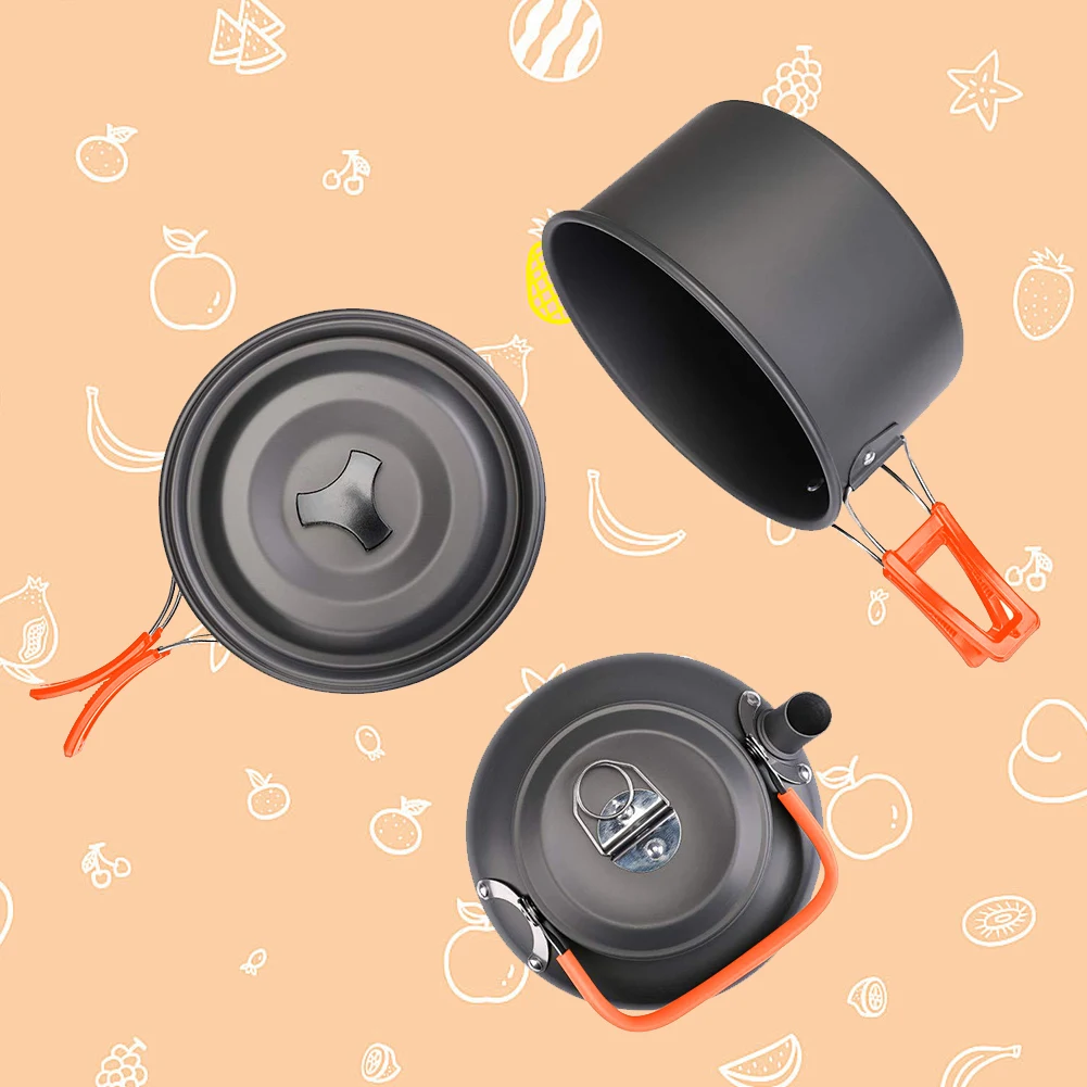 Camping Cookware Kit Kettle Po - огляд і ціна Camping Lightweight Cooking Pot