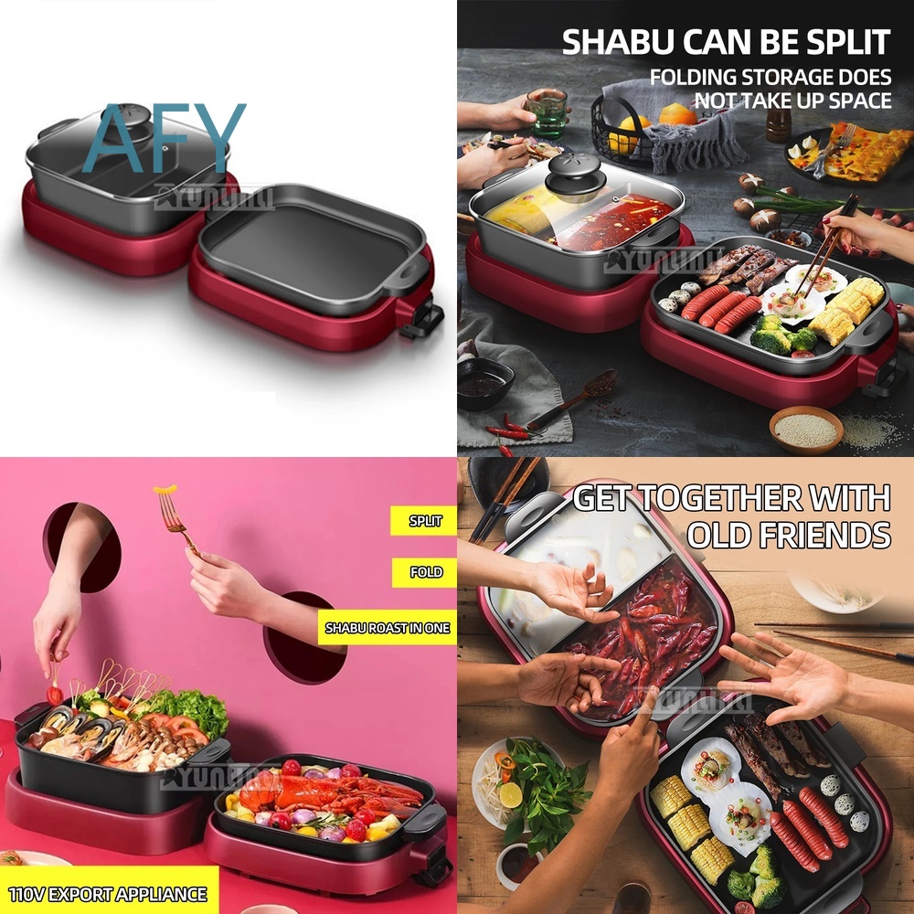 Portable Electric Hot Pot Gril - огляд і ціна Camping Cooking Hot Plate